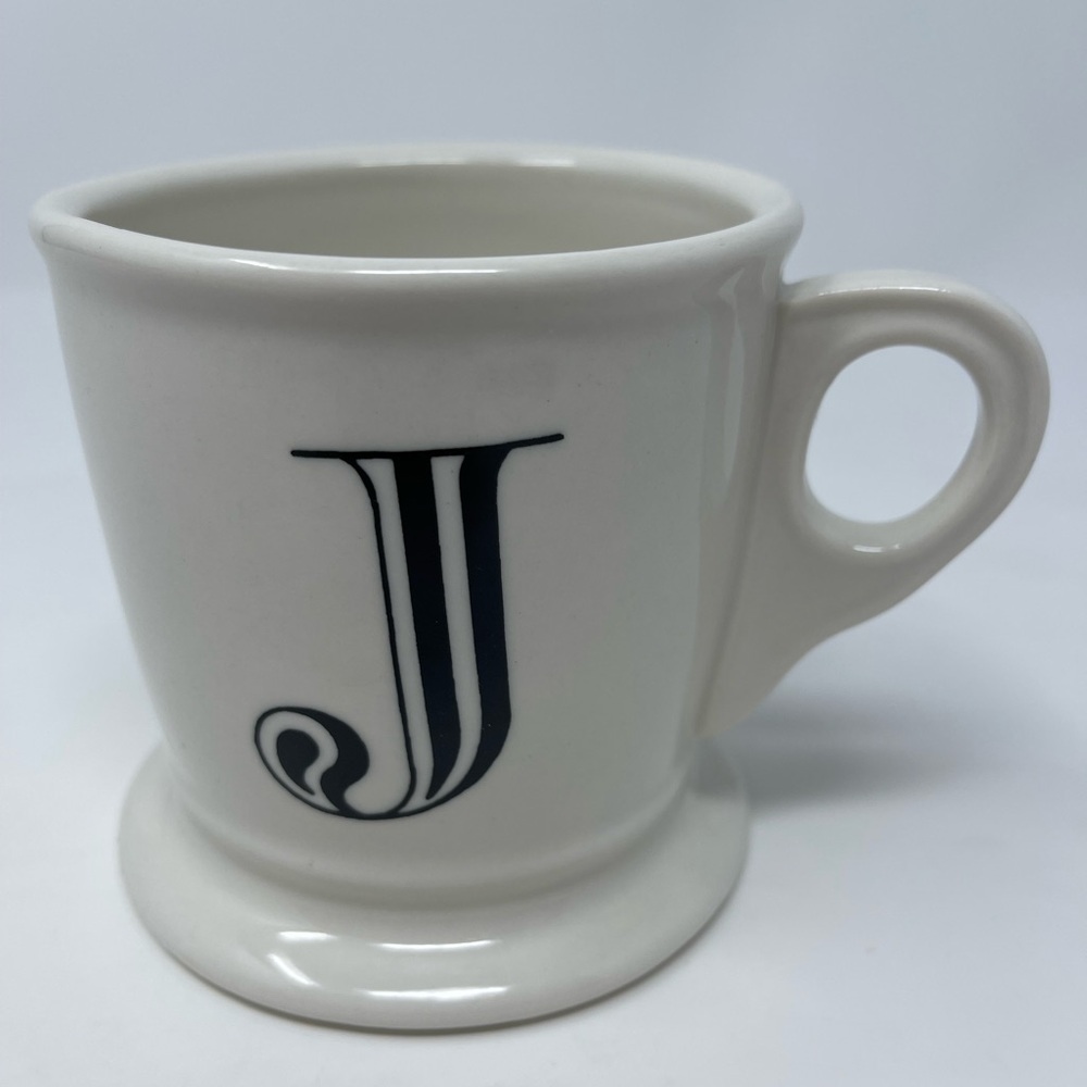 ANTHROPOLOGIE: Monogram Letter/Initial "J” Coffee Mug